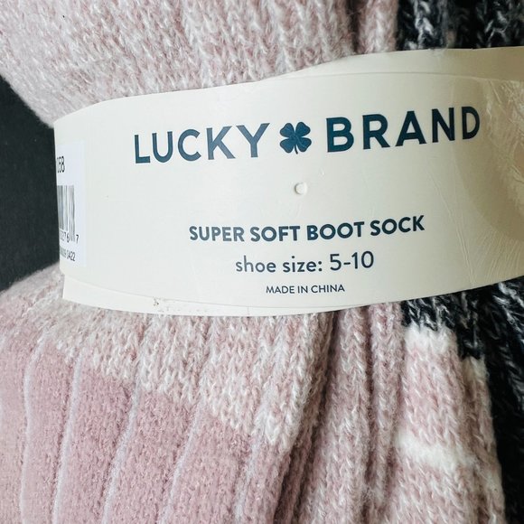 LUCKY BRAND 4 Pair Women's Super Soft Boot Socks NWT - Picture 7 of 7